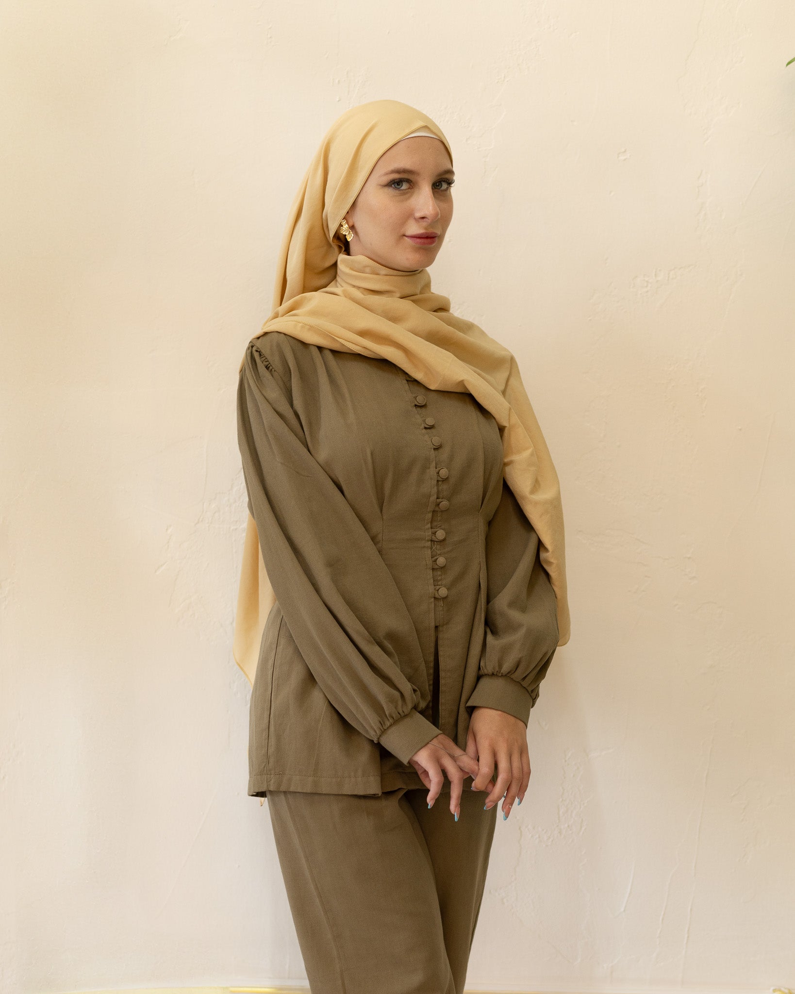 Linen Khaki Set